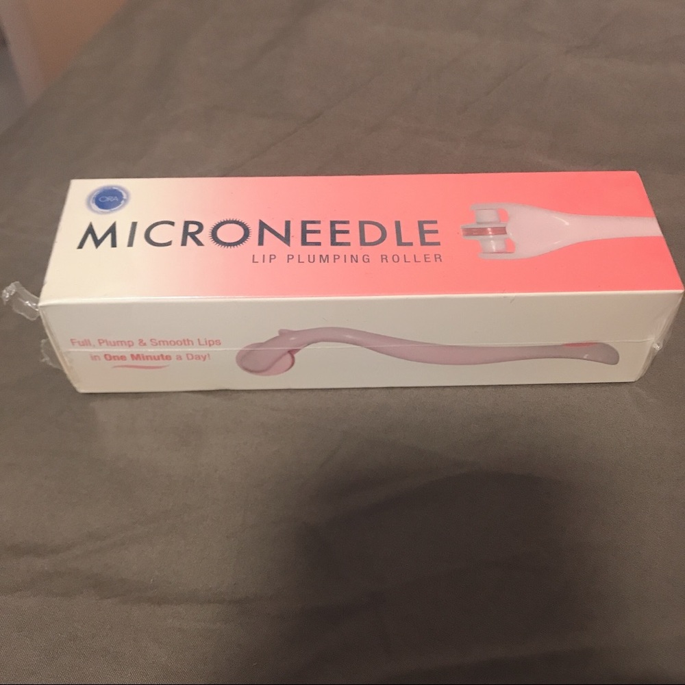 Ora Microneedle Lip Plumping Roller White/Pink